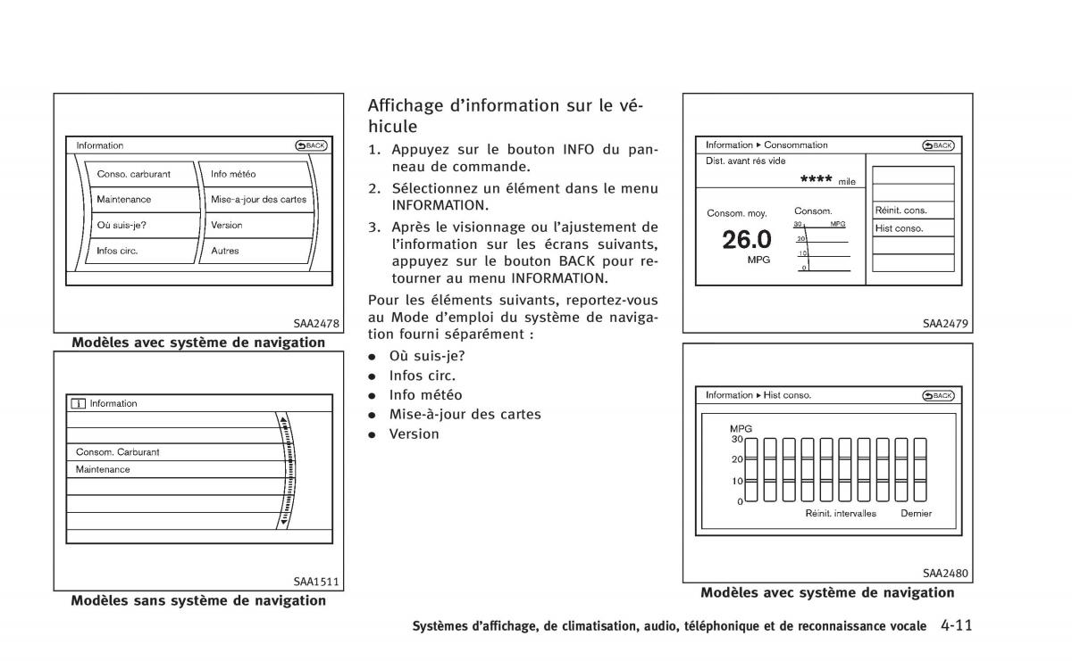 manual  Infiniti Q60 Coupe manuel du proprietaire / page 200