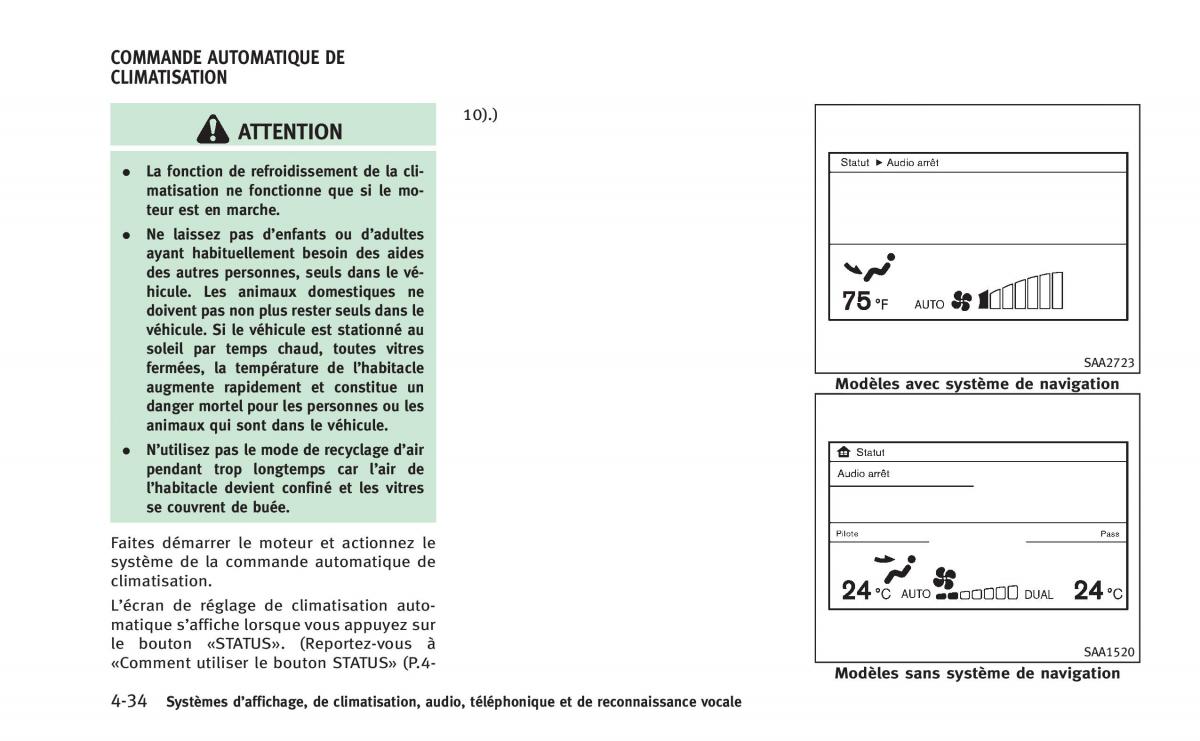 manual  Infiniti Q60 Coupe manuel du proprietaire / page 223