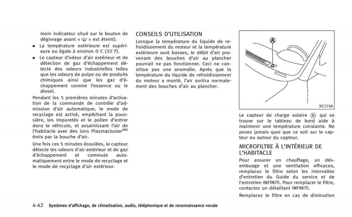 manual  Infiniti Q60 Coupe manuel du proprietaire / page 231