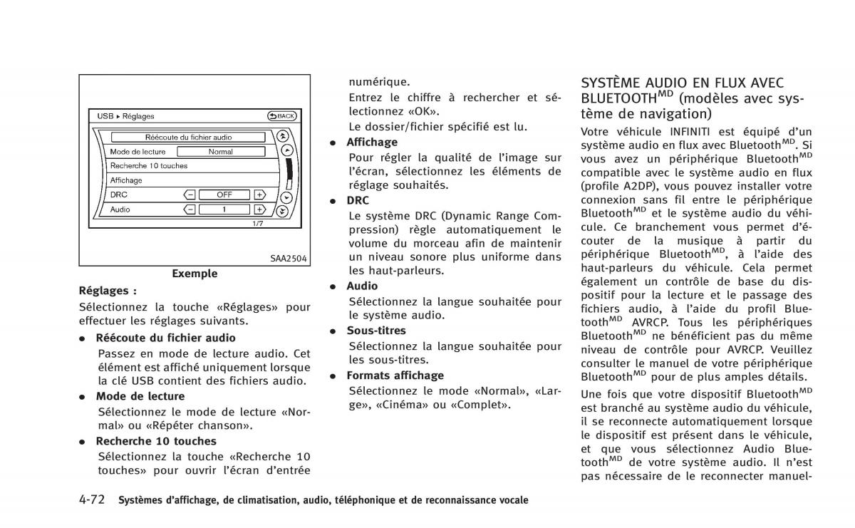 manual  Infiniti Q60 Coupe manuel du proprietaire / page 261