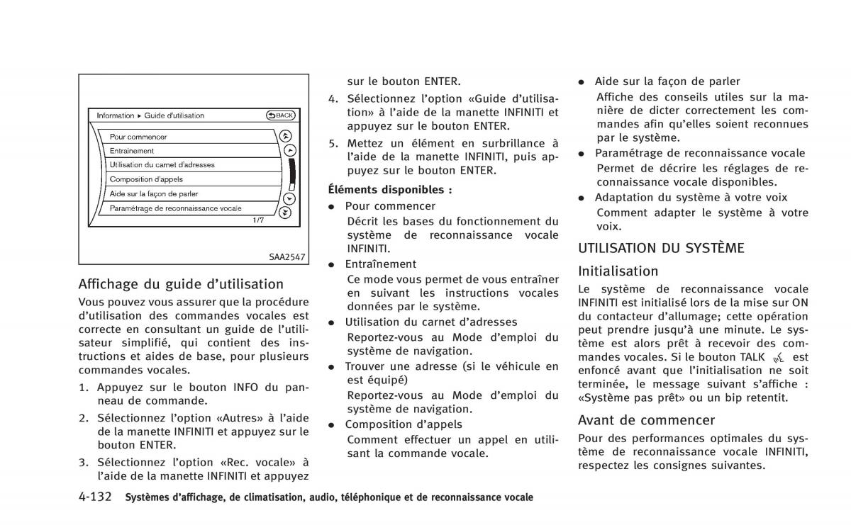 manual  Infiniti Q60 Coupe manuel du proprietaire / page 321