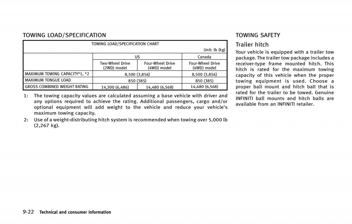 Infiniti QX80 owners manual / page 551