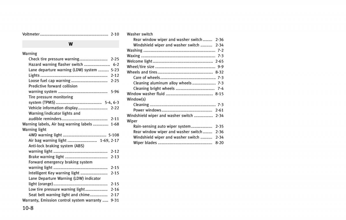 Infiniti QX80 owners manual / page 571