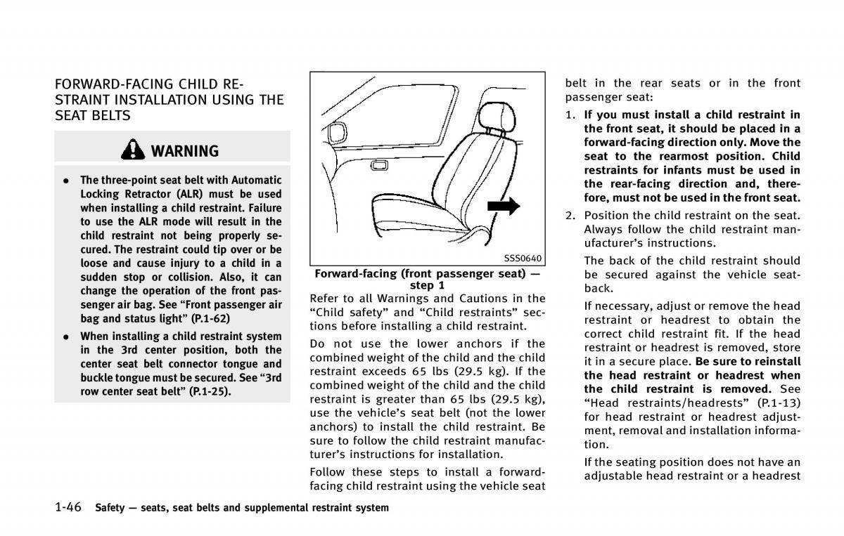 Infiniti QX80 owners manual / page 69