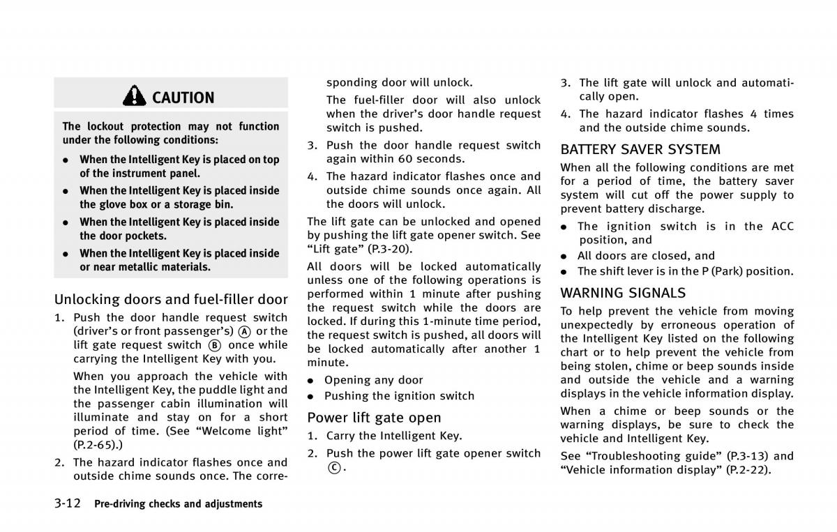 Infiniti QX80 owners manual / page 177