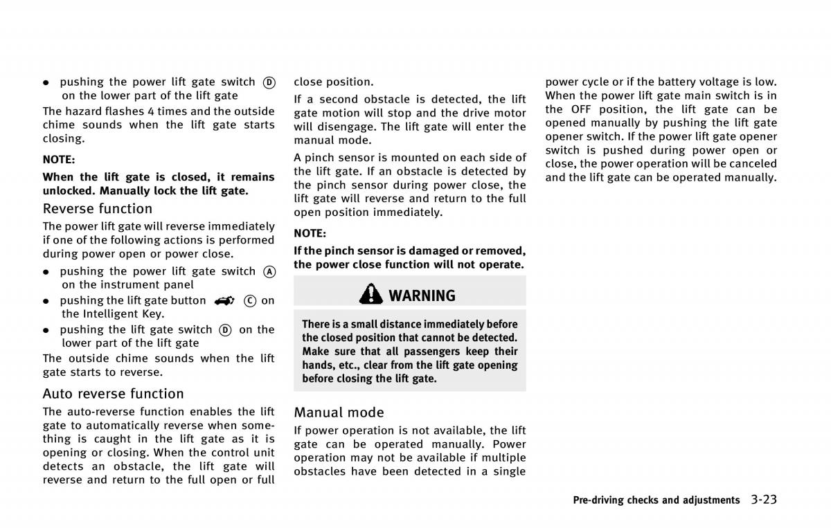 Infiniti QX80 owners manual / page 188