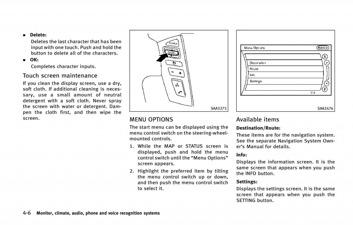 Infiniti QX80 owners manual / page 207