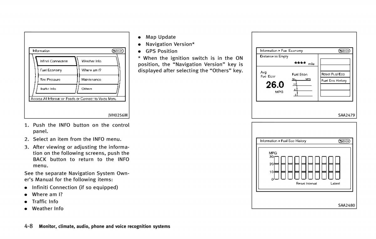 Infiniti QX80 owners manual / page 209