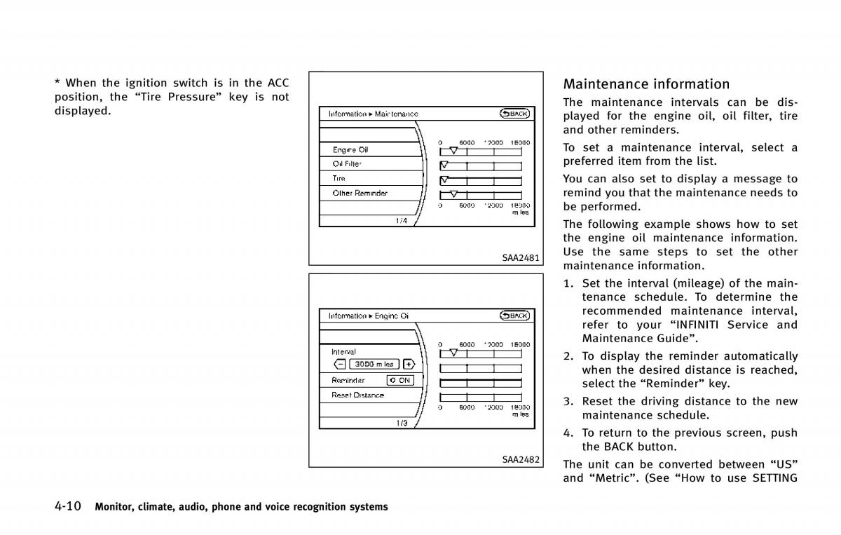 Infiniti QX80 owners manual / page 211