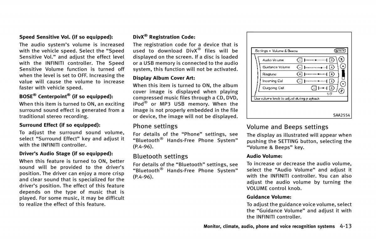 Infiniti QX80 owners manual / page 214