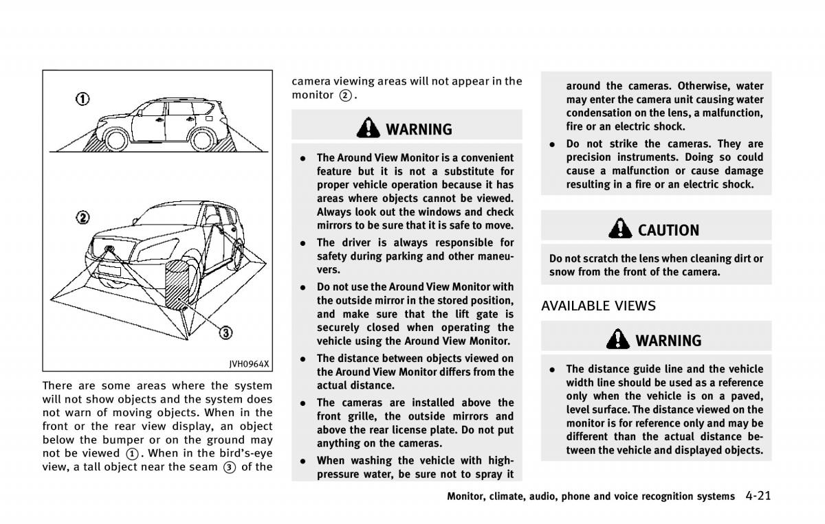 Infiniti QX80 owners manual / page 222