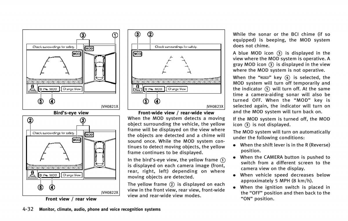 Infiniti QX80 owners manual / page 233