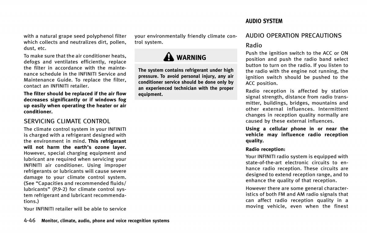 Infiniti QX80 owners manual / page 247