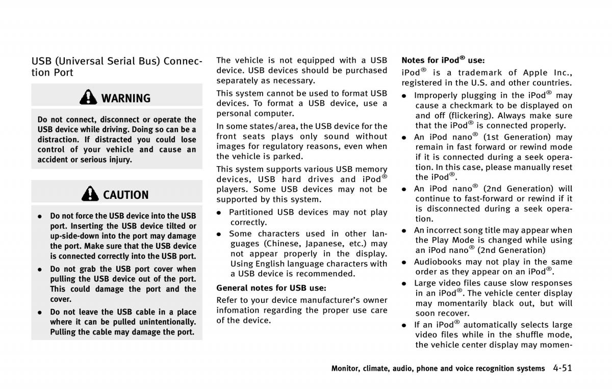 Infiniti QX80 owners manual / page 252