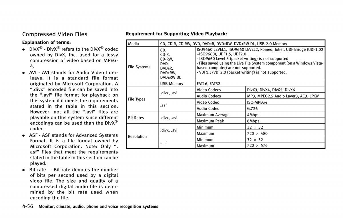 Infiniti QX80 owners manual / page 257