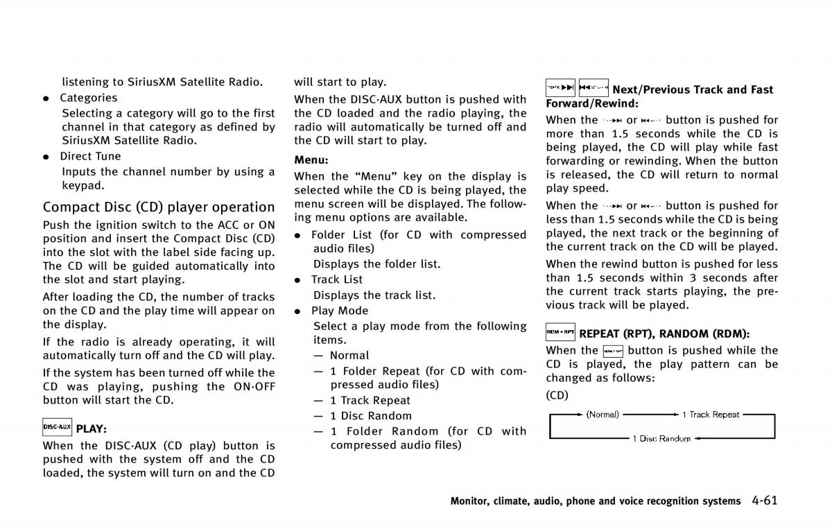 Infiniti QX80 owners manual / page 262