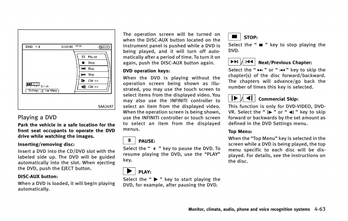 Infiniti QX80 owners manual / page 264