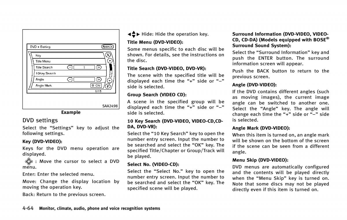 Infiniti QX80 owners manual / page 265