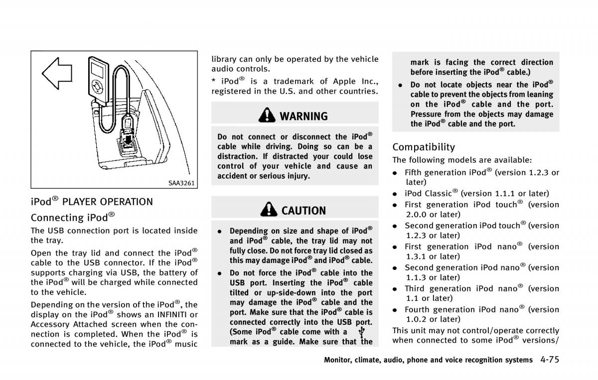 Infiniti QX80 owners manual / page 276