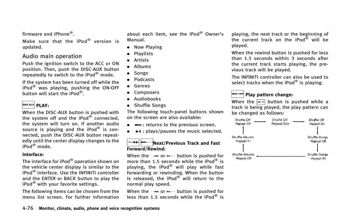 Infiniti QX80 owners manual / page 277