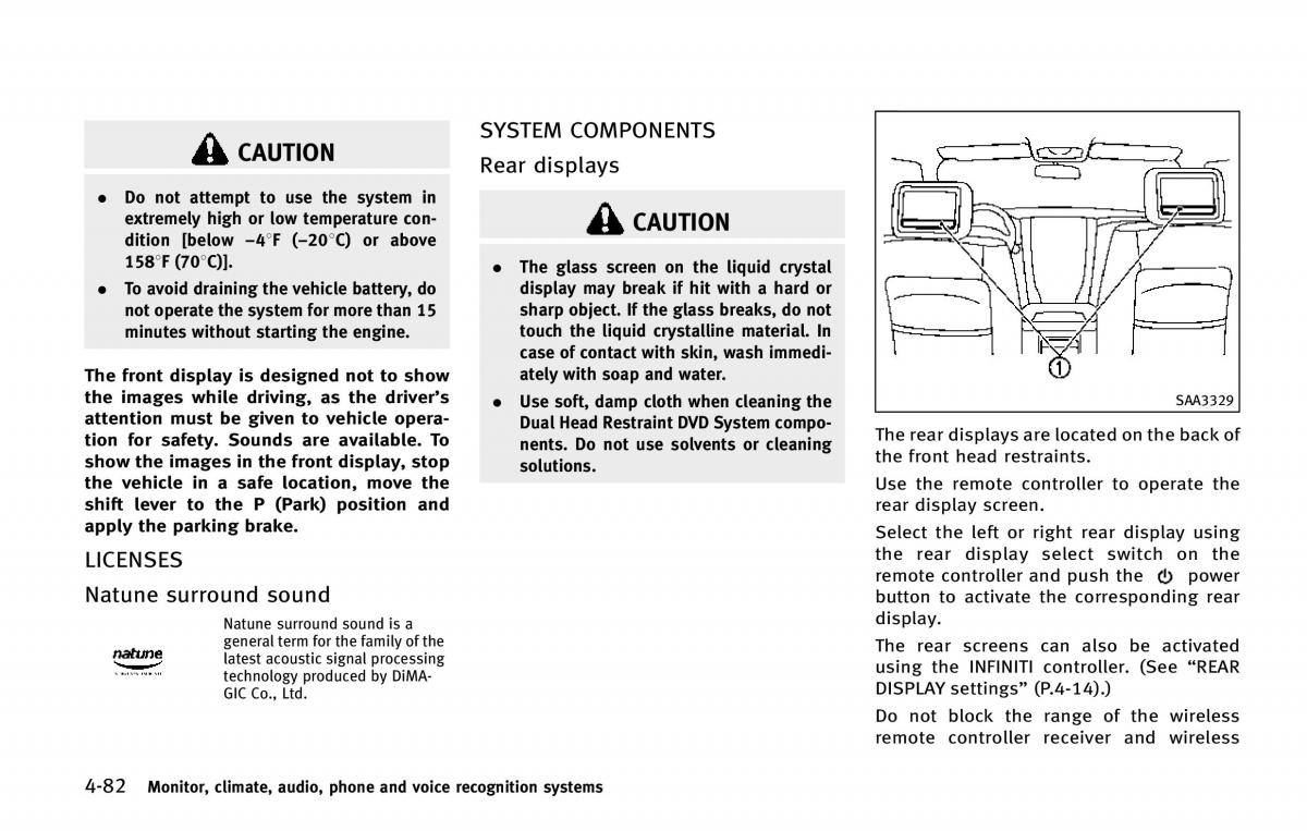 Infiniti QX80 owners manual / page 283