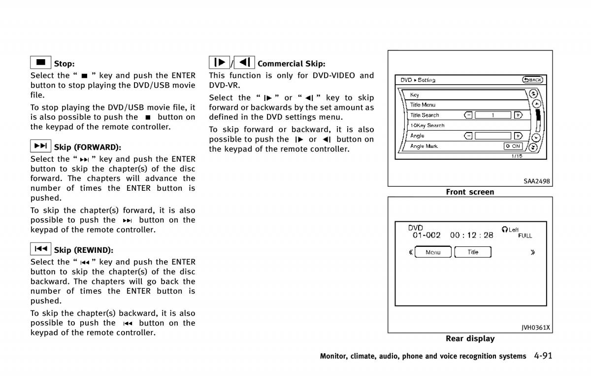 Infiniti QX80 owners manual / page 292