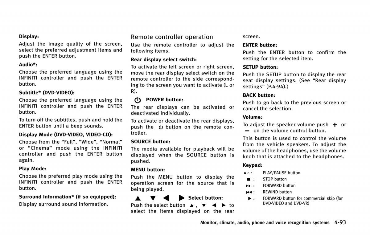 Infiniti QX80 owners manual / page 294