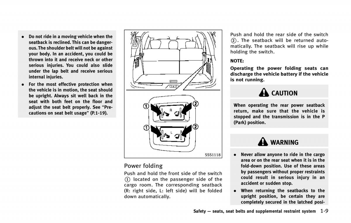 Infiniti QX80 owners manual / page 32