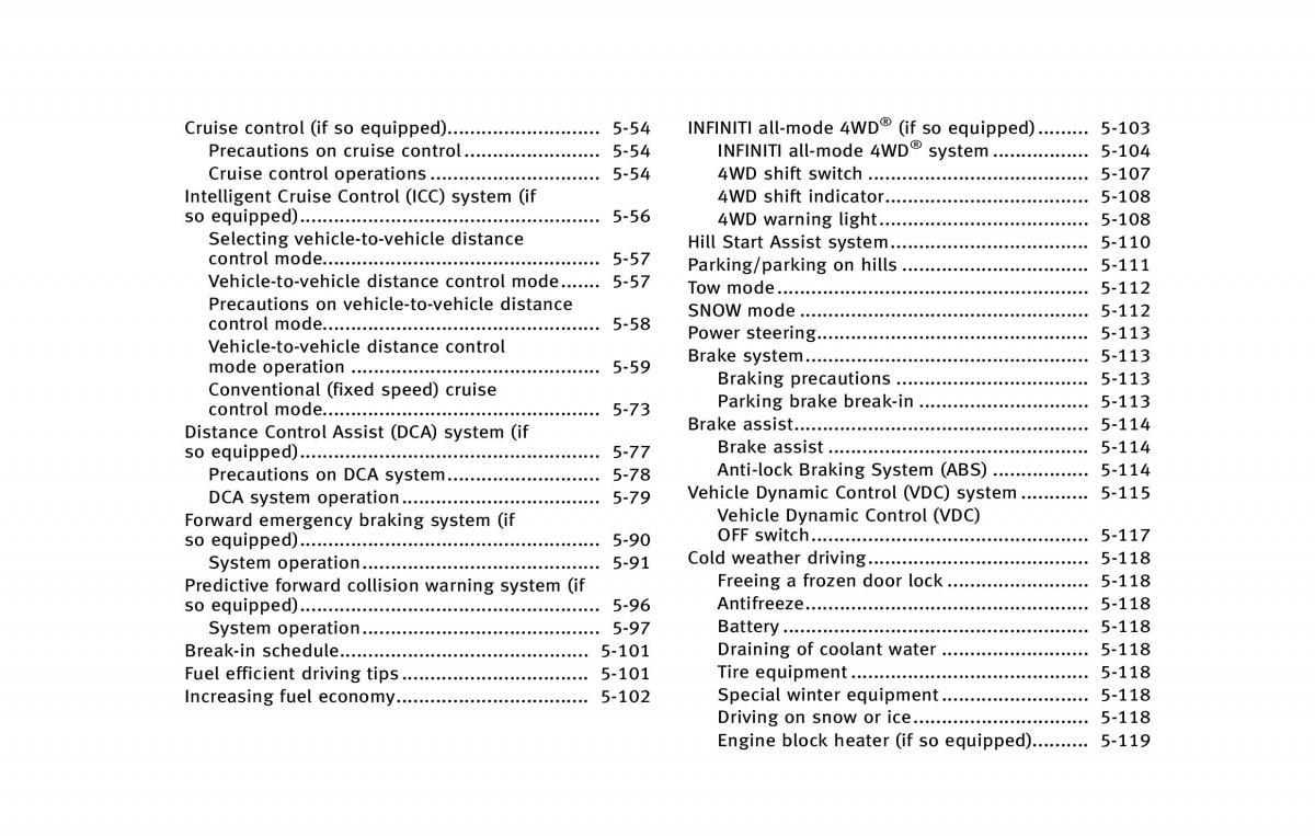 Infiniti QX80 owners manual / page 339