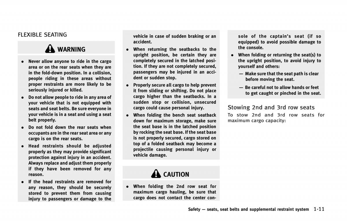 Infiniti QX80 owners manual / page 34