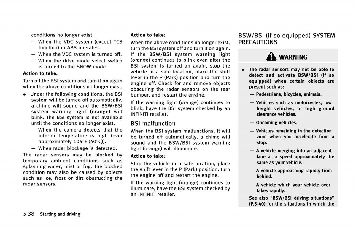 Infiniti QX80 owners manual / page 375