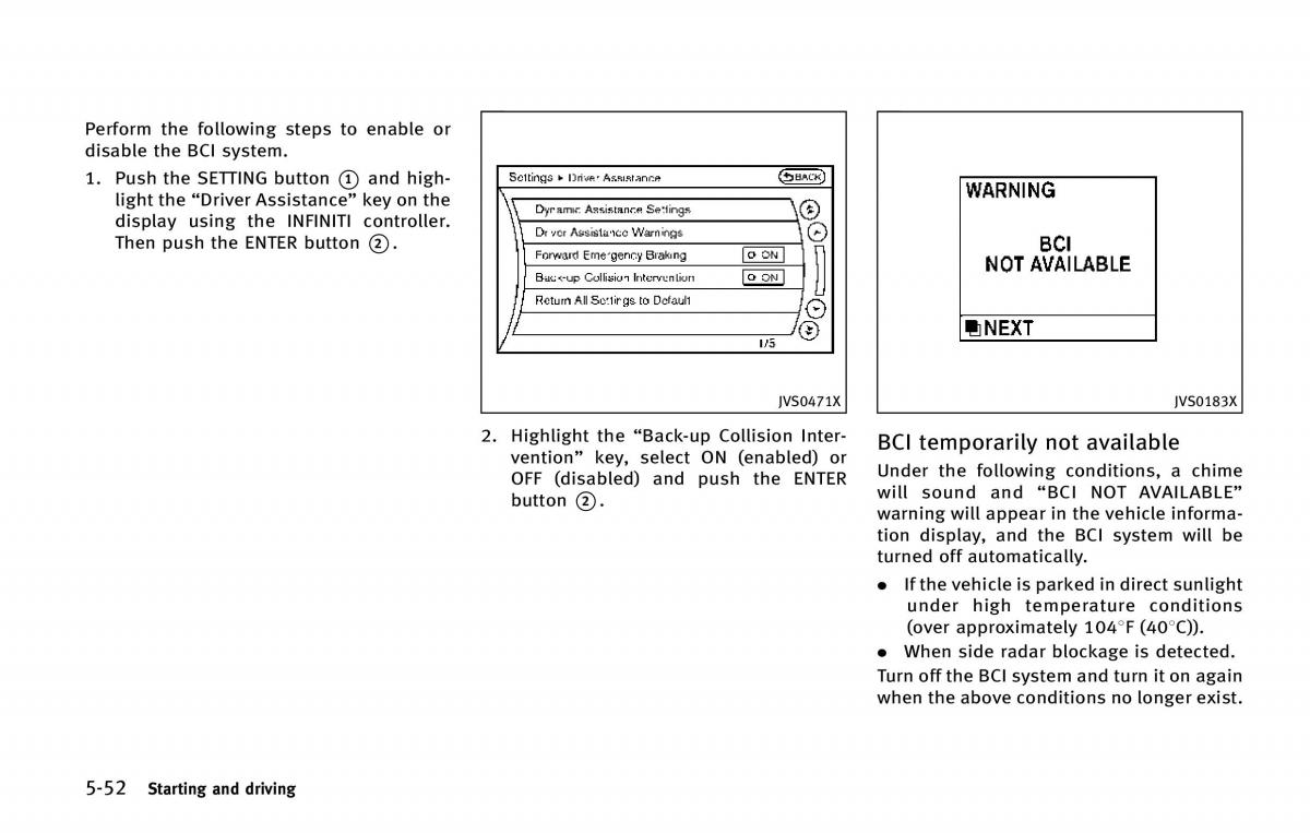 Infiniti QX80 owners manual / page 389