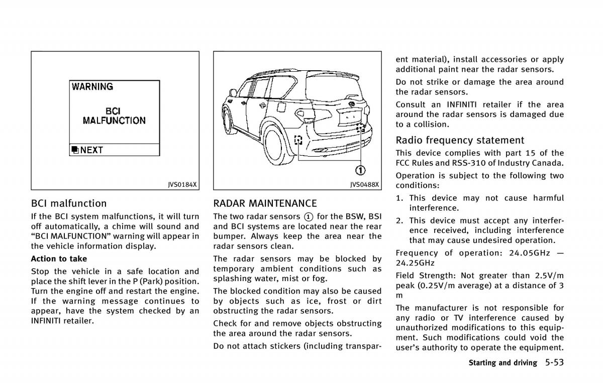 Infiniti QX80 owners manual / page 390