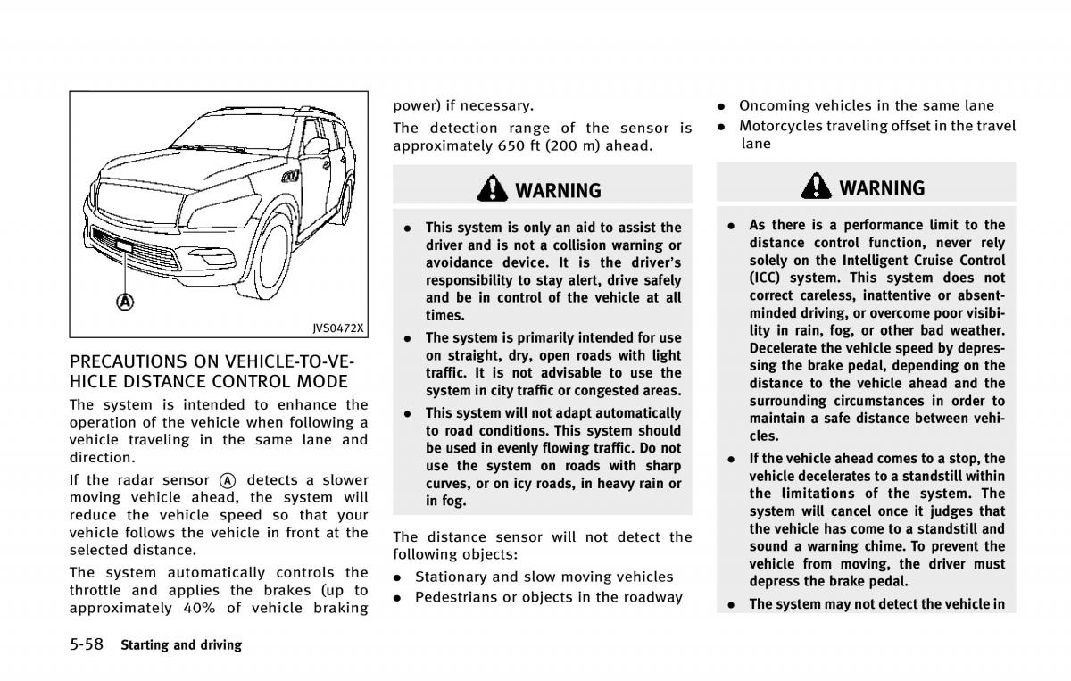 Infiniti QX80 owners manual / page 395