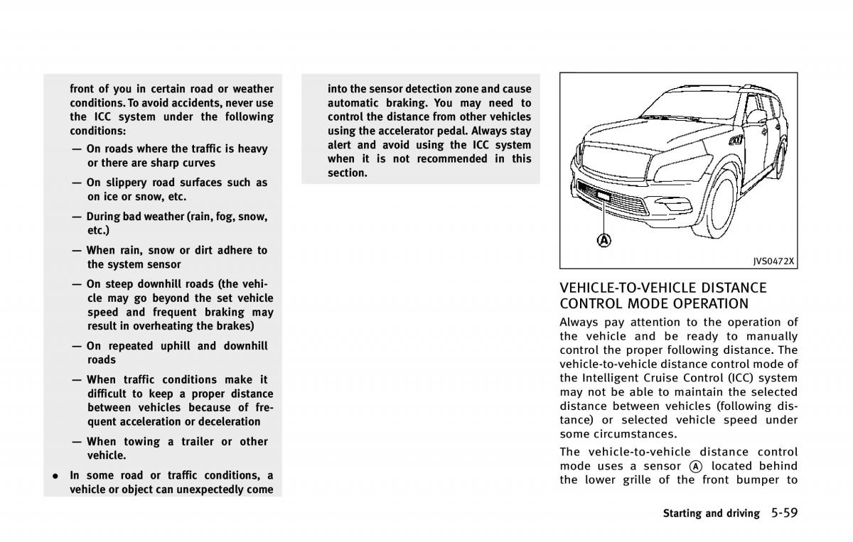 Infiniti QX80 owners manual / page 396