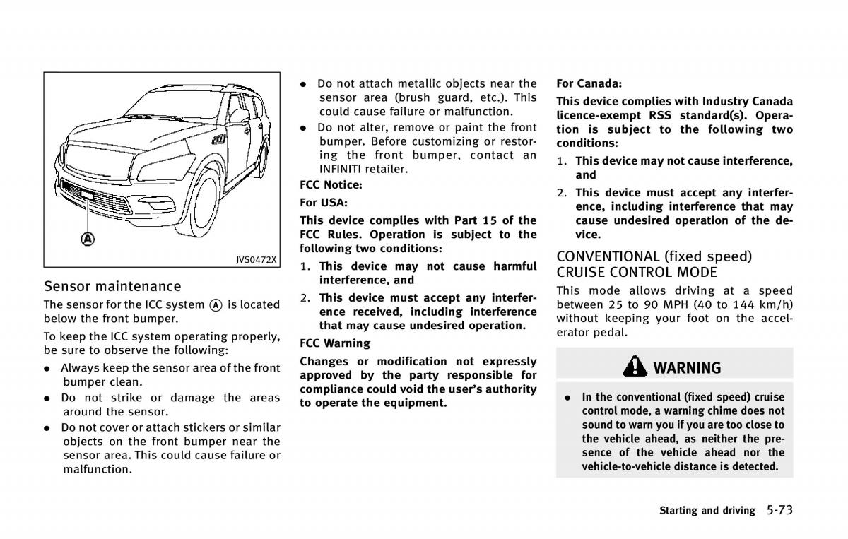 Infiniti QX80 owners manual / page 410