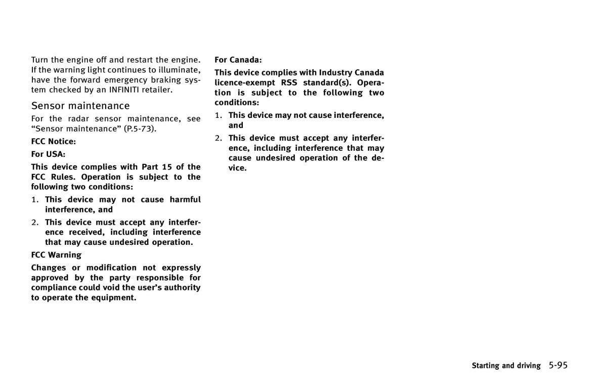 Infiniti QX80 owners manual / page 432