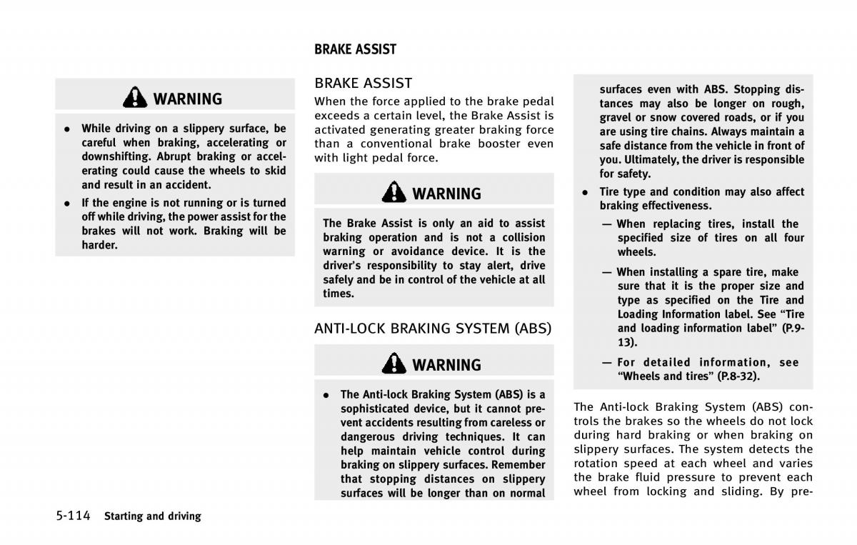 Infiniti QX80 owners manual / page 451