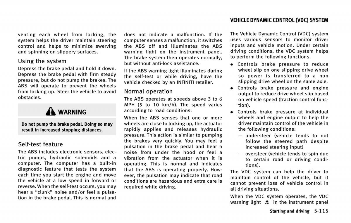 Infiniti QX80 owners manual / page 452