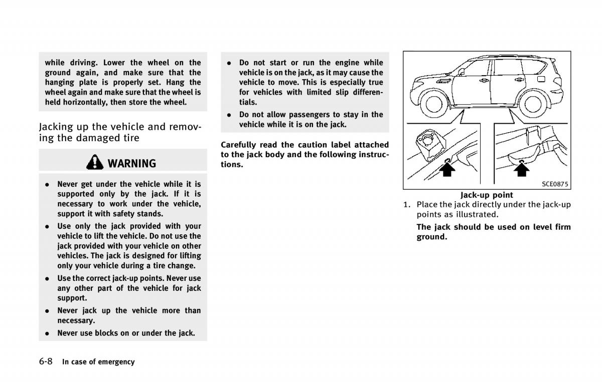 Infiniti QX80 owners manual / page 465