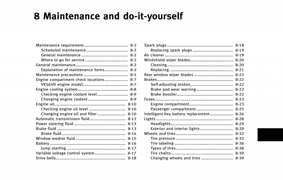 Infiniti QX80 owners manual / page 486