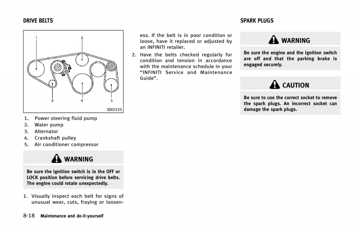 Infiniti QX80 owners manual / page 503