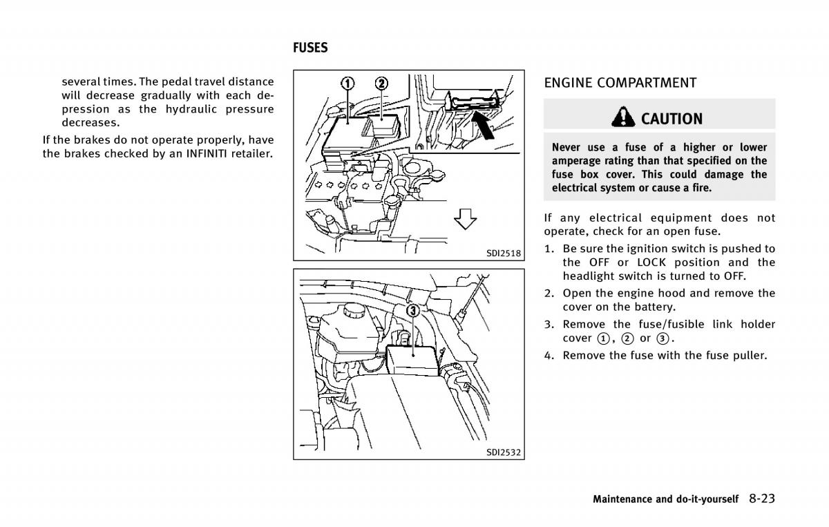 Infiniti QX80 owners manual / page 508