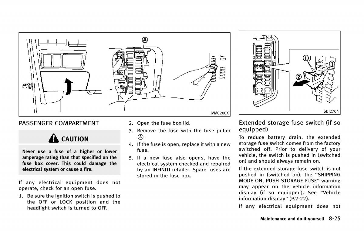 Infiniti QX80 owners manual / page 510