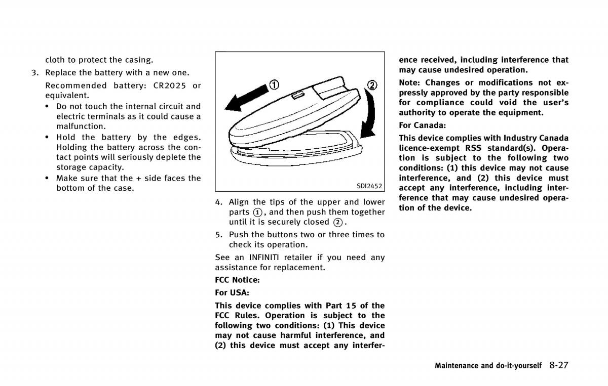 Infiniti QX80 owners manual / page 512