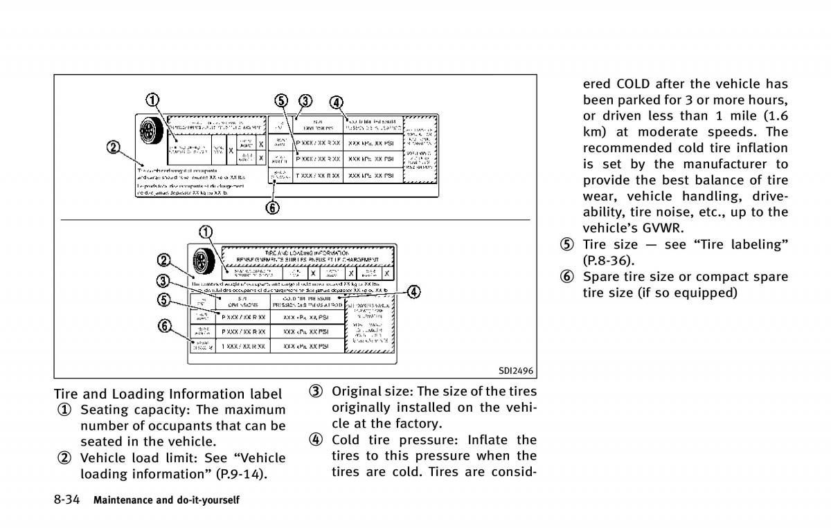 Infiniti QX80 owners manual / page 519