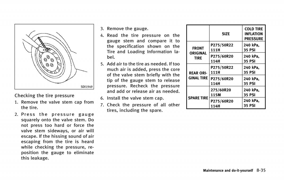 Infiniti QX80 owners manual / page 520