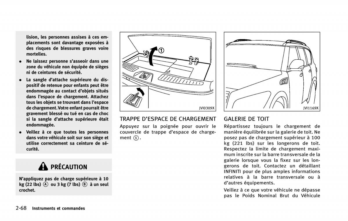 Infiniti QX80 manuel du proprietaire / page 169