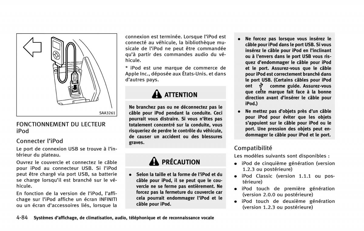 Infiniti QX80 manuel du proprietaire / page 307