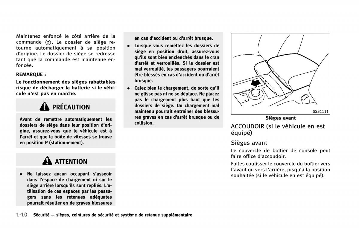 Infiniti QX80 manuel du proprietaire / page 35